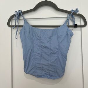 Light blue corset top